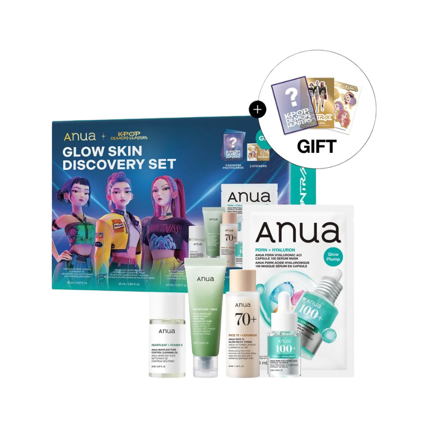 ANUA K-POP DEMON HUNTERS GLOW SKIN DISCOVERY SET MINI МИНИ НАБОР